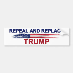 Trump intrekken en vervangen bumpersticker