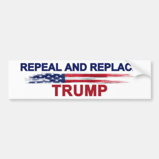 Trump intrekken en vervangen bumpersticker