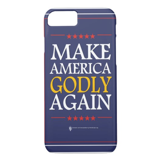 Trump - iPhone-zaak: maak Amerika weer goddelijk Case-Mate iPhone Case (Achterkant)