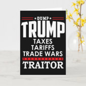 Trump Is A Traitor In Chief Dump Trump Tre45on Tr4 Kaart (Gele Bloem)