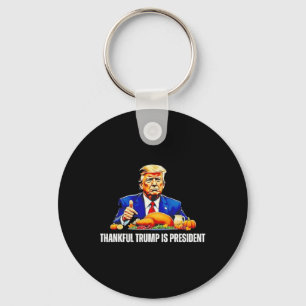 Trump is blij met President Thanksgiving Sleutelhanger
