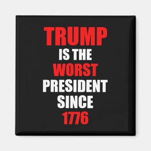 Trump is de slechtste president sinds 1776 magneet