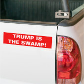 TRUMP IS DE SWAMP! BUMPERSTICKER (Op Truck)