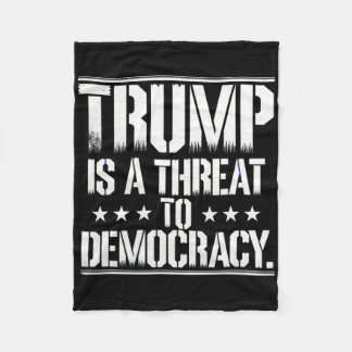 Trump is een bedreiging voor de democratie  fleece deken
