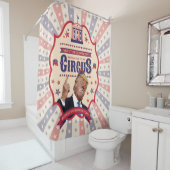 Trump is een clown - Circus Poster Douchegordijn (In situ)