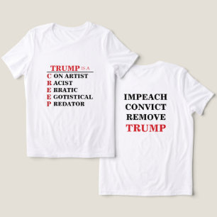 Trump is een Creep Predator Con-artiest met twee k Tri-Blend Shirt