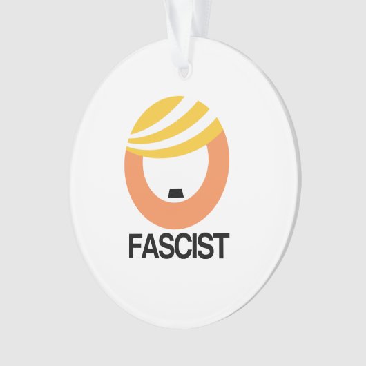 Trump is een fascist ornament (voorkant)