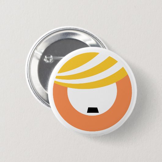 Trump is een fascist ronde button 5,7 cm (Voorkant /achterkant)
