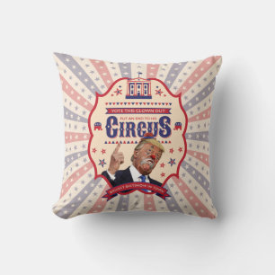 Trump is een gesloten - Circus Poster Kussen