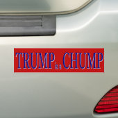 Trump is een pomp bumpersticker (Op auto)