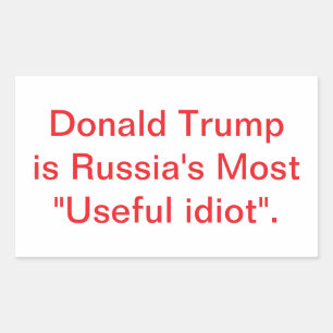 Trump is een Russisch bezit Jeff Hankamer Artjunkh Rechthoekige Sticker