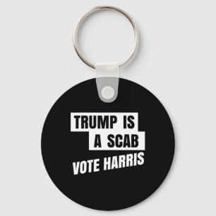 Trump is een schurk stem Harris 2 Sleutelhanger