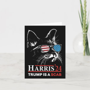 Trump is een schurk stem Harris Vheimer Cat Lady 1 Kaart