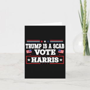 Trump is een schurk - stem Kamala Harris 2024 Kaart