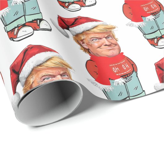 Trump is gewoon een chill guy kerst grappige kerst cadeaupapier (Rol Hoek)