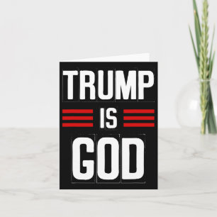Trump is God Grappig Trump is God Kaart