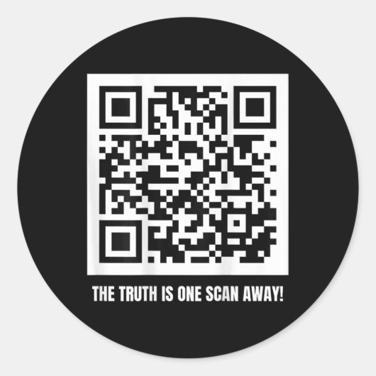 Trump is jouw President - QR Trump Code Ronde Sticker (Voorkant)