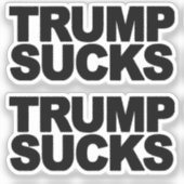 "Trump is klote" Sticker (Voorkant)