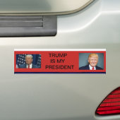 TRUMP IS MIJN BUMPERSTICKER PRESIDENT (Op auto)