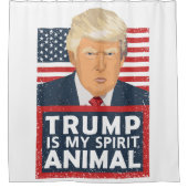 Trump is mijn dierlijk grappigte douchegordijn (Voorkant)