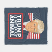 Trump is mijn dierlijk grappigte fleece deken (Voorkant (Horizontaal))