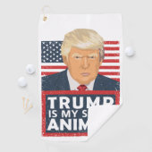 Trump is mijn dierlijk grappigte golfhanddoek (Insitu)