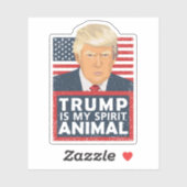 Trump is mijn geest dier grappige contour cut sticker (Vel)