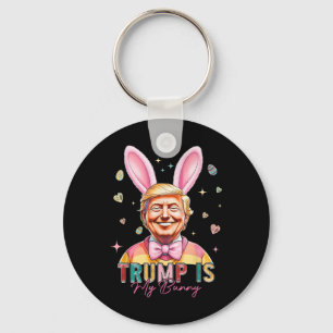 Trump is mijn grappige konijn Trump Bunny Easter E Sleutelhanger
