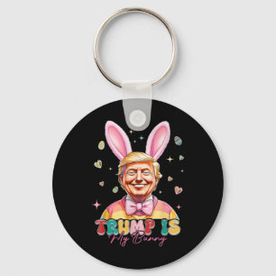 Trump is mijn grappige konijn Trump Bunny Easter E Sleutelhanger