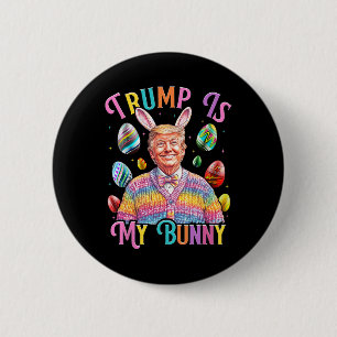 Trump Is Mijn Konijn Lenteljacht Eieren Maken Pase Ronde Button 5,7 Cm