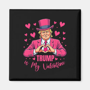 Trump is mijn Valentijn Funny Pink Trump Valentijn Magneet