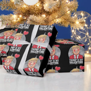 Trump is mijn Valentijn retro Valentijnsdag Cadeaupapier