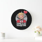 Trump is mijn Valentijn retro Valentijnsdag Grote Klok (Huis)