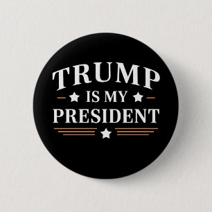 Trump Is My President 47e Amerikaanse Vintage Ronde Button 5,7 Cm