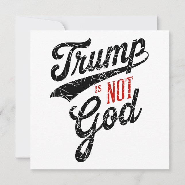 Trump is not God (Voorkant)