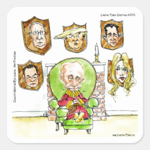 Trump Is Putin On The Ritz Cadeaus Vierkante Sticker