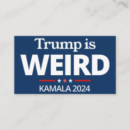 Trump is raar, grappig anti-Trump, 2024 Kamala Visitekaartje