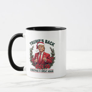 Trump is terug Kerstmis is weer geweldig Sinterkla Mok