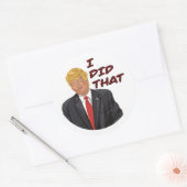 Trump J'Ai Fait Cette Feuille De Stickers Oeuf (Enveloppe)