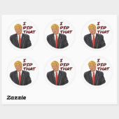 Trump J'Ai Fait Cette Feuille De Stickers Oeuf (Feuille)