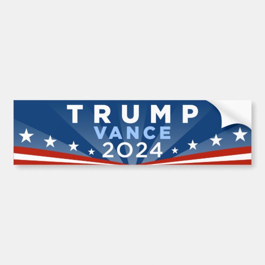 Trump JD Vance 2024 Bumpersticker (Voorkant)