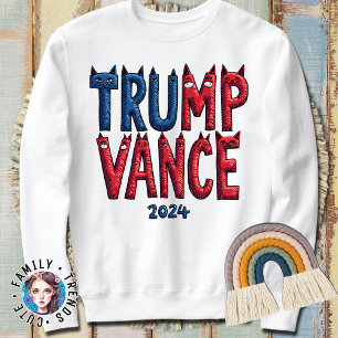 Trump JD Vance 2024 Cat Trui