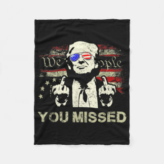 Trump Je Mist Grappige Trump 2024 Fleece Deken