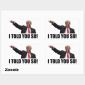 TRUMP, JE VOUS L'AI DIT ! Stickers carrés (Feuille)