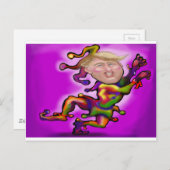 Trump Jester Briefkaart (Voorkant / Achterkant)