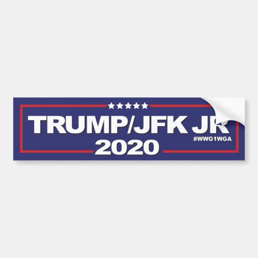 TRUMP JFK JR 2020 bumpersticker (Voorkant)