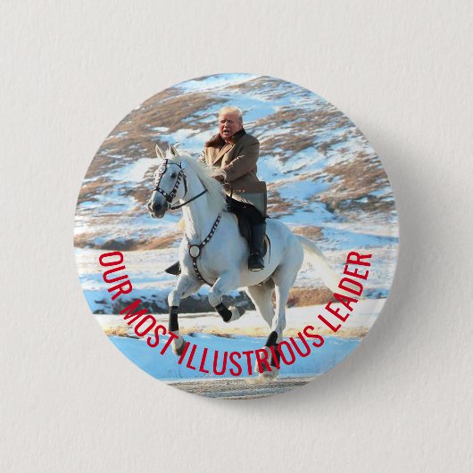 Trump Jong-un Ronde Button 5,7 Cm (Voorkant)