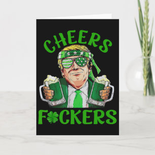 Trump juicht op St. Patricks Day Iers drinken toe Kaart