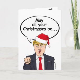 Trump-KAART: Moge al je kerstdagen wit zijn Feestdagen Kaart