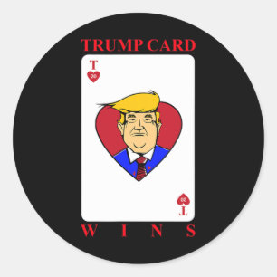 Trump-kaart wint presidentsverkiezingen ronde sticker
